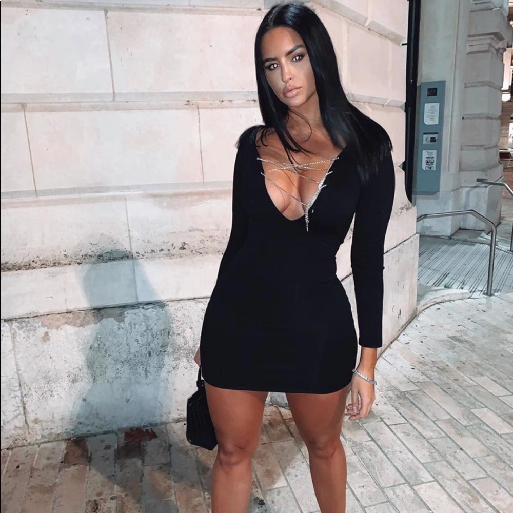 “Let it out mini dress”